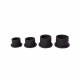 Black Silicone Ink Cups 12 mm (10 pcs)