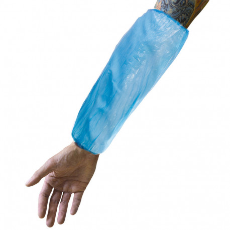 Blue protective forearm sleeves - 10 pcs