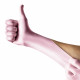 Espeon - Růžové nitrilové rukavice Comfort XS