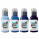 World Famous Limitless - Shades of Blue Collection set (4x 1 oz)