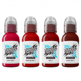 World Famous Limitless - Shades of Red Collection set (4x 1 oz)