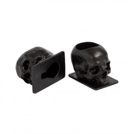 Saferly - Skull kalíšky na farbu (čierne) - 200 ks