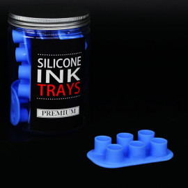 Modré silikonové kalíšky - 12x 6ks 