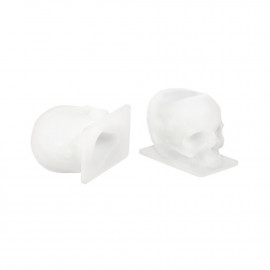 Saferly - Skull kalíšky na farbu (biele) - 200 ks