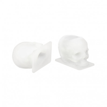 Saferly - Skull kalíšky na barvu (bílé) - 200 ks