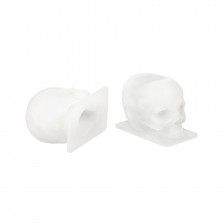 Saferly - Skull kalíšky na farbu (biele) - 10 ks