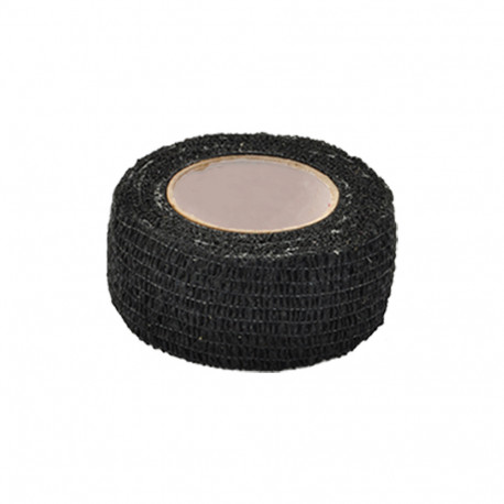 Medical cohesive Wrap Tape For Grips 2,5 cm x 450 cm (black)