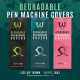 Green Degradable Pen cover (100 pcs)