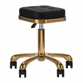 Kozmetická stolička  - Čierna / Zlatá