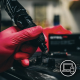 Espeon - Red nitrile gloves Ideal M