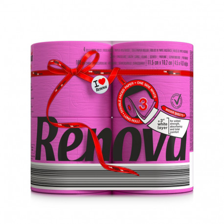 Renova - Toaletný papier ružový 6 ks