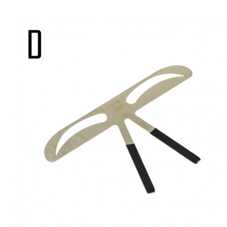 Aluminum eyebrow template 