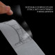 Eyebrow symmetry ruler in a roll
