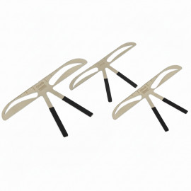 Aluminum eyebrow template 