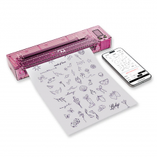 OG Produce - Fury Wireless Stencil Printer, Transparent Pink (Tiny Tattoo Edition)