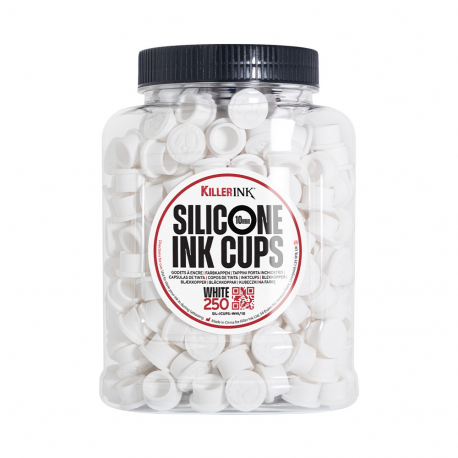 Killer Ink - Bag of 250 White Silicone Ink Cups