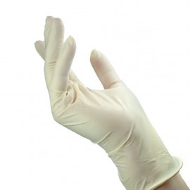 Evercare - Biele latexové rukavice