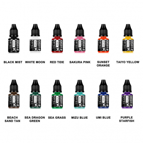 Kokkai Sumi Ink - 12-Color Set