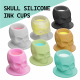 Basic - Skull Silicone Ink Cups (200 ks)