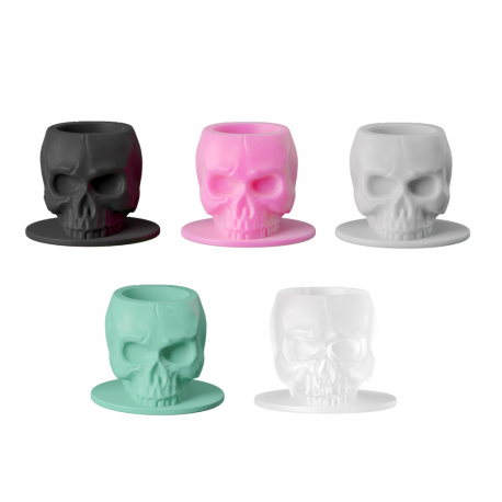 Basic - Skull Silicone Ink Cups (200 ks)