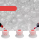 Basic - Skull Silicone Ink Cups (200 ks) Clear