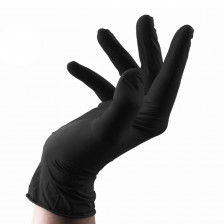 Unigloves - Černé latexové rukavice XL EXP 11/2026