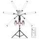 Basic - 6-Head LED Lamp with Remote Control
