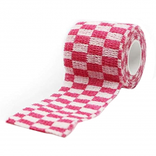 Basic - Tattoo Grip Wrap Pink Grid - 5 cm x 450 cm