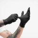 Piranha - Black Latex Gloves (100 pcs)