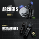 Mast - Archer S Wireless Tattoo Pen Machine Full Kit 4,2 mm 