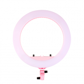 Basic - LED Lamp with Remote Control in Holder - Pink