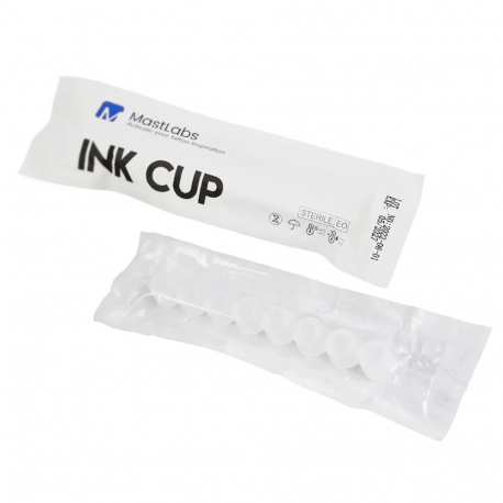 MastLabs - Sterile Plastic Ink Cups - 13 mm a 17 mm (16 ks)