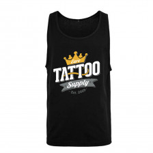 Men's Tank Top with E. T. S. Logo Black - M