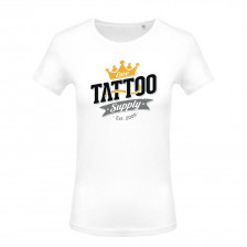 Dámske tričko s logom E. T. S. biele - XS