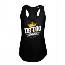 Women's Top with E. T. S. Logo Black - XS/S