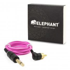Elephant - RCA cable orange (angled)
