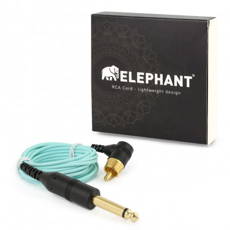 Elephant - RCA kabel červený (zahnutý)
