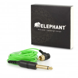 Elephant - RCA cable light blue (angled)