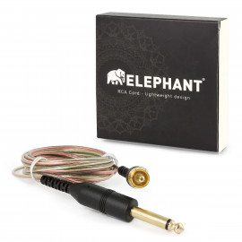 Elephant - RCA kabel průhledný (zahnutý)