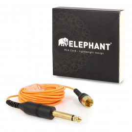 Elephant - RCA kábel oranžový (zahnutý)