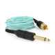 Elephant - RCA kabel světle modrý (zahnutý)