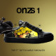 ONZS - Tattooable Sneakers Men's (41, black)