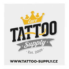 Nálepka - Euro Tattoo Supply White (10,5 x 10,5 cm)