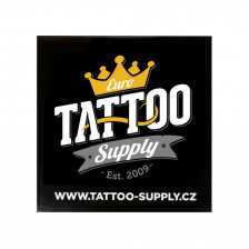 Nálepka - Euro Tattoo Supply Black (7,4 x 7,4 cm)