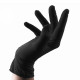Unigloves - Čierne latexové rukavice L 4 ks