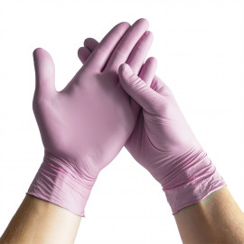 Espeon - Pink nitrile gloves Comfort S