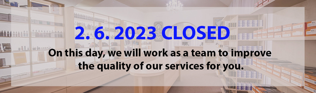 Notice of closure of the store and shipping