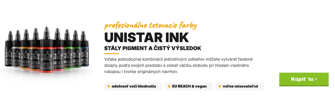 Unistar Ink - profesion&aacute;lne tetovacie farby | E&Uacute; REACH