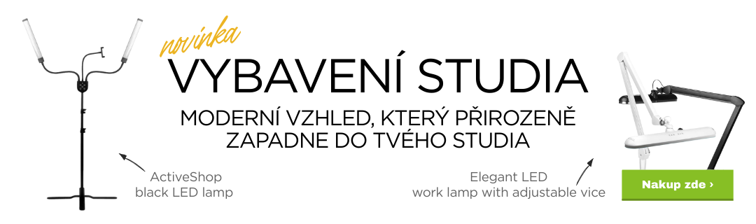 Nov&eacute; vybaven&iacute; studia - LED lampy