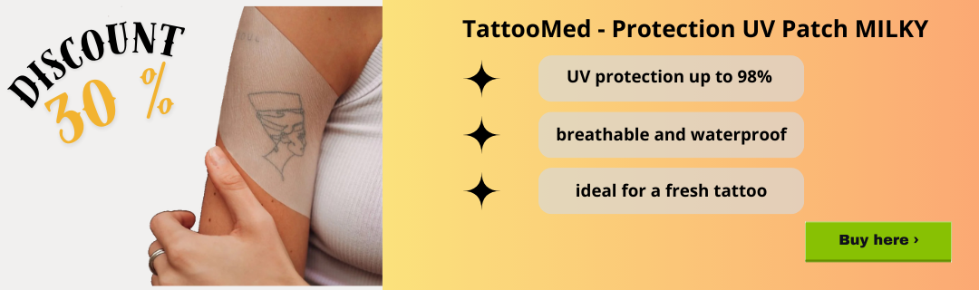 Discount 30 % TattooMed - Protection UV Patch MILKY (10 cm x 20 cm)